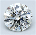 Natural Diamond 2.00 Carats, Round with Excellent Cut, I Color, VS2 Clarity and Certified by GIA