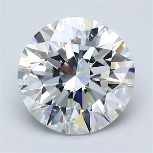 Picture of Natural Diamond 1.70 Carats, Round with Excellent Cut, G Color, VVS2 Clarity and Certified by GIA