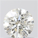 Natural Diamond 0.50 Carats, Round with Excellent Cut, K Color, VVS1 Clarity and Certified by GIA