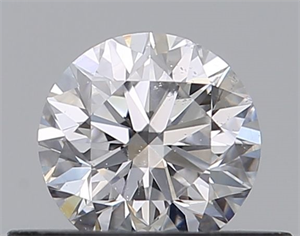 Picture of Natural Diamond 0.40 Carats, Round with Very Good Cut, D Color, SI2 Clarity and Certified by GIA