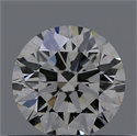 Natural Diamond 0.46 Carats, Round with Excellent Cut, H Color, VVS1 Clarity and Certified by GIA