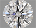 Natural Diamond 0.40 Carats, Round with Excellent Cut, F Color, VS2 Clarity and Certified by GIA