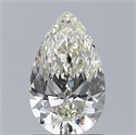 Natural Diamond 1.00 Carats, Pear with  Cut, K Color, VVS2 Clarity and Certified by IGI