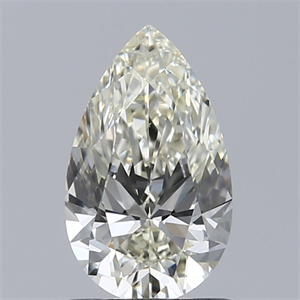 Picture of Natural Diamond 1.00 Carats, Pear with  Cut, K Color, VVS2 Clarity and Certified by IGI