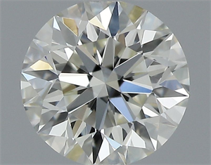 Picture of Natural Diamond 0.42 Carats, Round with Excellent Cut, I Color, VVS1 Clarity and Certified by IGI