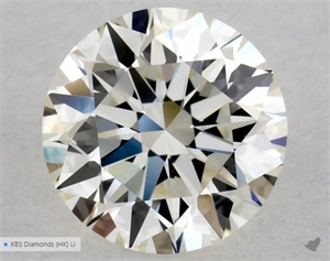 Picture of Natural Diamond 0.50 Carats, Round with Excellent Cut, K Color, VS1 Clarity and Certified by GIA