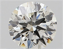 Natural Diamond 0.50 Carats, Round with Excellent Cut, I Color, SI1 Clarity and Certified by GIA