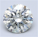 Natural Diamond 2.50 Carats, Round with Very Good Cut, J Color, SI2 Clarity and Certified by GIA