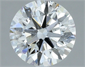 Natural Diamond 1.70 Carats, Round with Excellent Cut, D Color, SI2 Clarity and Certified by GIA