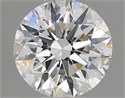 Natural Diamond 0.40 Carats, Round with Excellent Cut, H Color, VVS1 Clarity and Certified by GIA