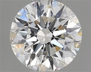 Picture of Natural Diamond 0.40 Carats, Round with Excellent Cut, H Color, VVS1 Clarity and Certified by GIA