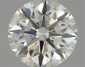 Picture of Natural Diamond 0.41 Carats, Round with Excellent Cut, H Color, VS2 Clarity and Certified by IGI