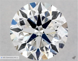 Picture of Natural Diamond 0.40 Carats, Round with Very Good Cut, E Color, SI1 Clarity and Certified by GIA