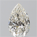 Natural Diamond 1.00 Carats, Pear with  Cut, I Color, IF Clarity and Certified by IGI