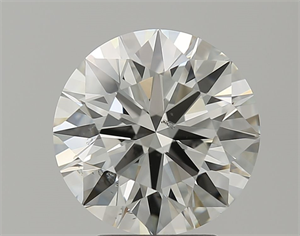 Picture of Natural Diamond 3.24 Carats, Round with Excellent Cut, J Color, SI1 Clarity and Certified by GIA