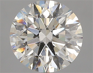 Picture of Natural Diamond 3.22 Carats, Round with Excellent Cut, I Color, SI2 Clarity and Certified by GIA