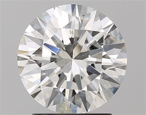 Picture of Natural Diamond 2.01 Carats, Round with Excellent Cut, I Color, SI2 Clarity and Certified by GIA