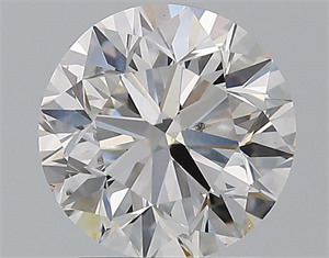 Picture of Natural Diamond 2.00 Carats, Round with Very Good Cut, G Color, SI1 Clarity and Certified by GIA