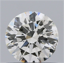 Natural Diamond 0.61 Carats, Round with Excellent Cut, I Color, SI1 Clarity and Certified by GIA