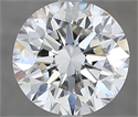 Natural Diamond 2.50 Carats, Round with Excellent Cut, G Color, VS2 Clarity and Certified by IGI