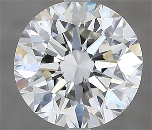 Picture of Natural Diamond 2.50 Carats, Round with Excellent Cut, G Color, VS2 Clarity and Certified by IGI