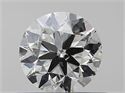 Natural Diamond 0.41 Carats, Round with Excellent Cut, J Color, SI1 Clarity and Certified by IGI