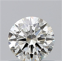 Natural Diamond 0.46 Carats, Round with Excellent Cut, J Color, VVS2 Clarity and Certified by GIA