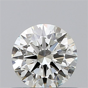 Picture of Natural Diamond 0.46 Carats, Round with Excellent Cut, J Color, VVS2 Clarity and Certified by GIA