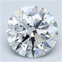 Natural Diamond 4.23 Carats, Round with Excellent Cut, E Color, VS1 Clarity and Certified by GIA