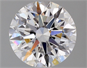 Natural Diamond 1.59 Carats, Round with Excellent Cut, D Color, IF Clarity and Certified by GIA