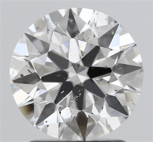 Picture of Natural Diamond 1.74 Carats, Round with Excellent Cut, D Color, SI2 Clarity and Certified by GIA