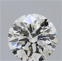 Natural Diamond 0.45 Carats, Round with Excellent Cut, H Color, SI1 Clarity and Certified by IGI