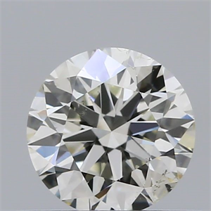 Picture of Natural Diamond 0.45 Carats, Round with Excellent Cut, H Color, SI1 Clarity and Certified by IGI