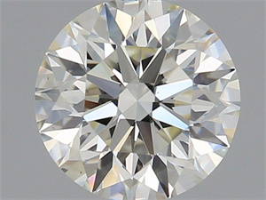 Picture of Natural Diamond 0.52 Carats, Round with Excellent Cut, K Color, VS1 Clarity and Certified by GIA