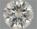 Natural Diamond 0.54 Carats, Round with Excellent Cut, J Color, VS2 Clarity and Certified by IGI