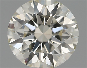 Picture of Natural Diamond 0.54 Carats, Round with Excellent Cut, J Color, VS2 Clarity and Certified by IGI