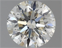 Natural Diamond 0.51 Carats, Round with Excellent Cut, J Color, IF Clarity and Certified by IGI