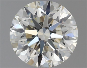 Picture of Natural Diamond 0.51 Carats, Round with Excellent Cut, J Color, IF Clarity and Certified by IGI