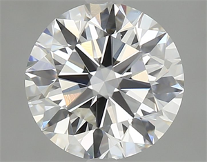 Picture of Natural Diamond 2.01 Carats, Round with Excellent Cut, G Color, VS2 Clarity and Certified by GIA