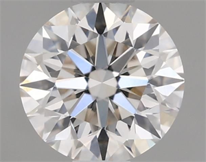 Picture of Natural Diamond 0.42 Carats, Round with Excellent Cut, J Color, VVS1 Clarity and Certified by GIA