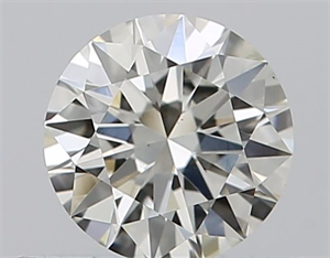 Picture of Natural Diamond 0.40 Carats, Round with Excellent Cut, J Color, VS1 Clarity and Certified by GIA