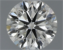 Natural Diamond 0.50 Carats, Round with Very Good Cut, J Color, VS2 Clarity and Certified by GIA