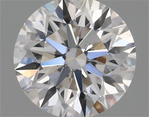 Picture of Natural Diamond 0.46 Carats, Round with Excellent Cut, E Color, VS2 Clarity and Certified by GIA