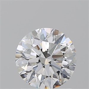 Picture of Natural Diamond 1.36 Carats, Round with Excellent Cut, E Color, IF Clarity and Certified by GIA