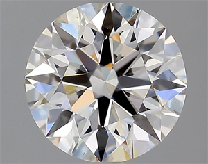 Picture of Natural Diamond 2.07 Carats, Round with Excellent Cut, H Color, VS2 Clarity and Certified by GIA