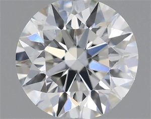 Picture of Natural Diamond 0.40 Carats, Round with Excellent Cut, H Color, VS2 Clarity and Certified by GIA