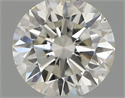 Natural Diamond 0.46 Carats, Round with Excellent Cut, H Color, SI1 Clarity and Certified by IGI