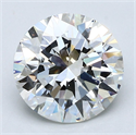 Natural Diamond 2.70 Carats, Round with Excellent Cut, I Color, VVS2 Clarity and Certified by GIA