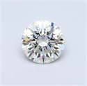 Natural Diamond 0.44 Carats, Round with Very Good Cut, I Color, SI1 Clarity and Certified by GIA