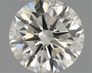 Picture of Natural Diamond 0.53 Carats, Round with Excellent Cut, I Color, VS1 Clarity and Certified by IGI